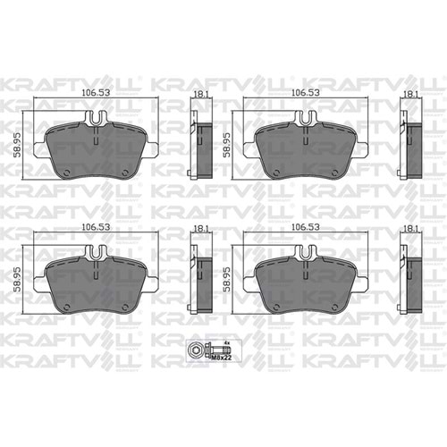 Disk Balata Mercedes A Serisi, B Serisi Arka -