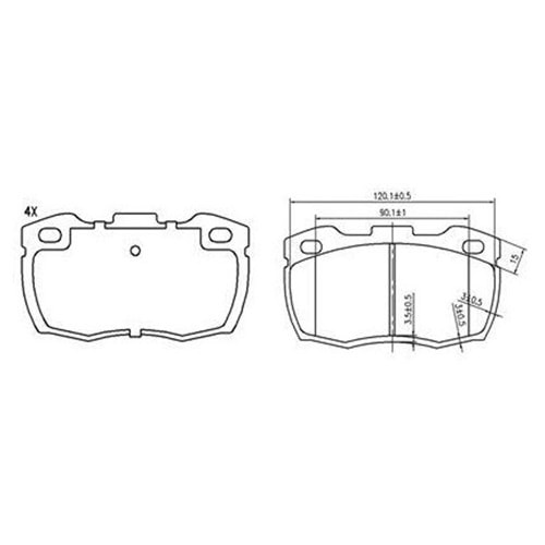 Disk Balata Ön Dodge AS 250