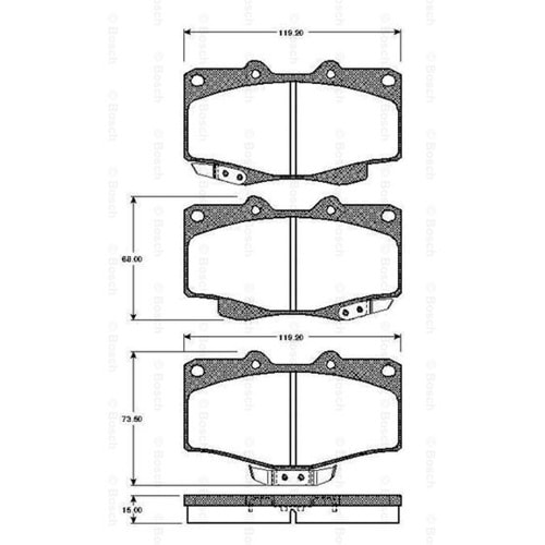 Disk Balata Toyota Hı-Lux V Ön - Bosch