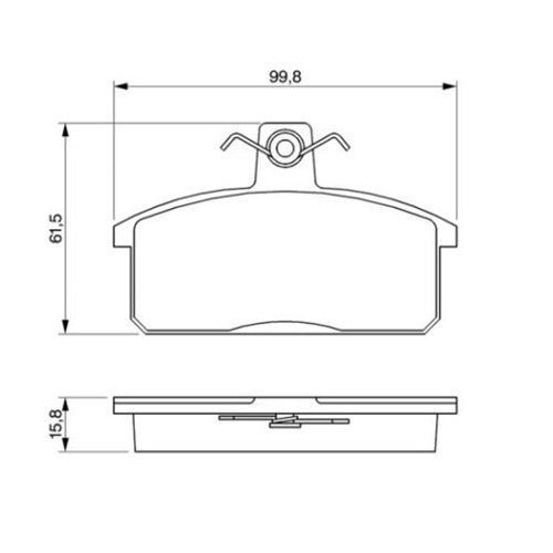 Disk Balata Seat Terra, Suzuki Samurai, Vitara Ön -