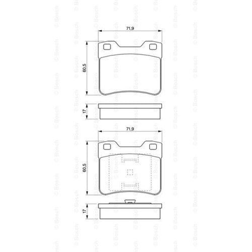 Disk Balata Peugeot 106, Citroen Saxo Ön - Bosch