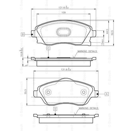 Disk Balata Opel Combo, Corsa C Ön - Bosch