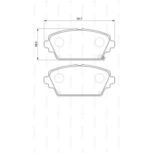 Disk Balata Honda Accord VI Ön - Bosch