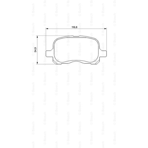 Disk Balata Toyota Corolla 1,4 VVTİ Ön - Bosch