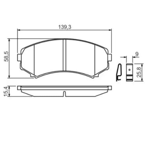 Disk Balata Mitsubishi Pajero 3.2 Ön - Bosch