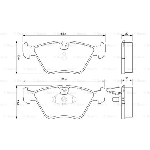 Disk Balata Bmw 3 Serisi E46, M3, X3 Ön - Bosch