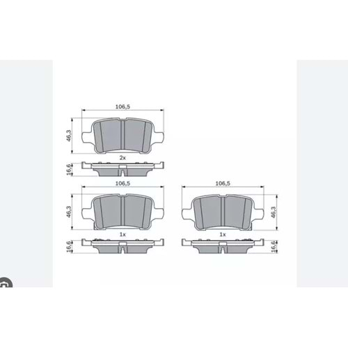 Disk Balata Opel Astra> Arka - Bosch