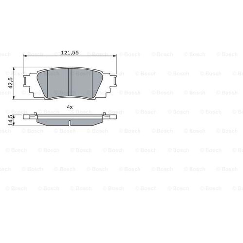 Disk Balata Toyota Arka - Bosch