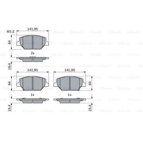 Disk Balata Opel İnsignia B Ön - Bosch