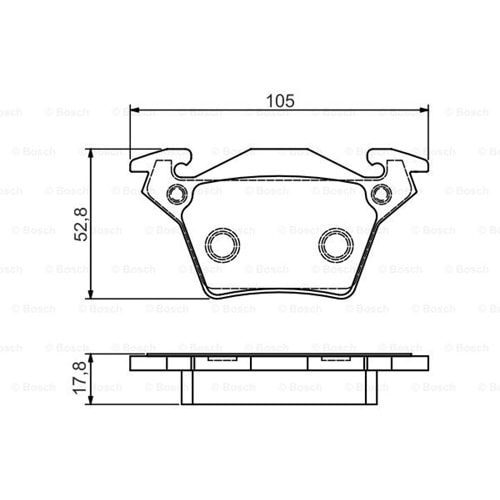 Disk Balata Mercedes Vito Arka - Bosch