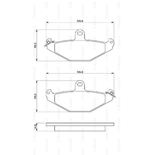 Disk Balata Renault Laguna I, SAFRANE II Arka - Bosch