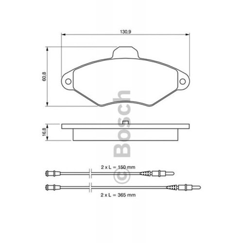 Disk Balata Citroen XANTİA Ön - Bosch