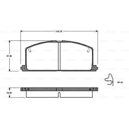 Disk Balata Toyota Corolla 1,3 Ön - Bosch