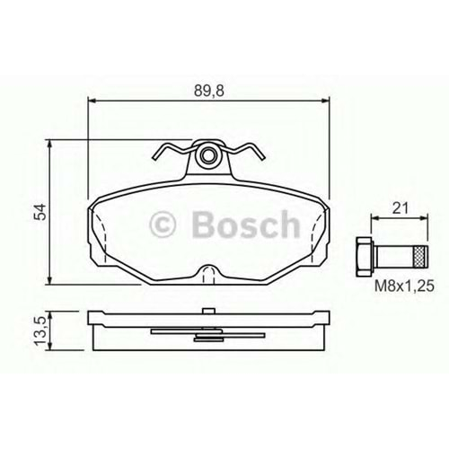 Disk Balata Ford Scorpio, Sierra, Escort Arka - Bosch