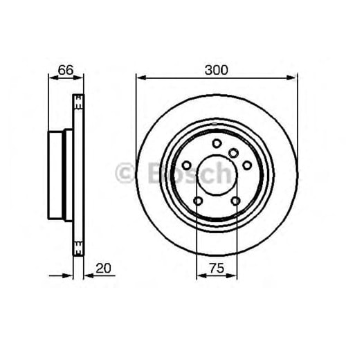 Fren Diski Bmw 1 Serisi E81, E82 Arka - 300 MM - Bosch