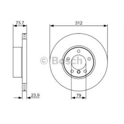 Fren Diski Bmw 1 Seri, 3 Seri E90, E93 Ön - 312 mm - Bosch