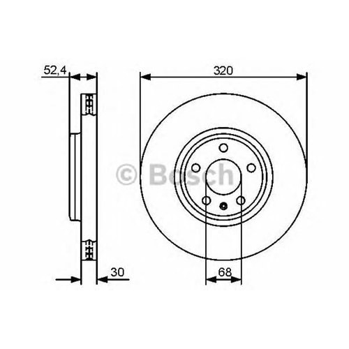 Fren Diski Vw, Audi A4, A5, Q5 Ön - 320 MM - Bosch