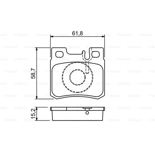 Disk Balata Mercedes E Serisi, 124 T-MODEL Arka - Bosch