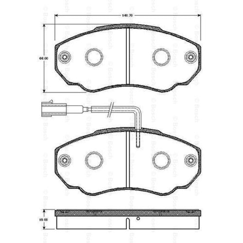 Disk Balata Fiat Ducato 2.3 JTD Ön - Bosch