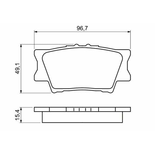 Disk Balata Toyota Rav 4, Camry 06-11 Arka - Bosch