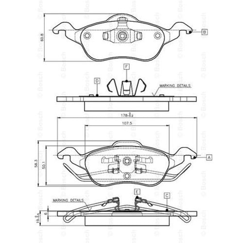 Disk Balata Ford Focus Ön - Bosch