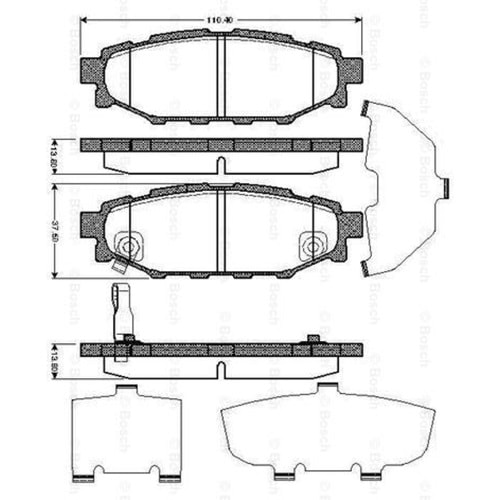 Disk Balata Subaru İmpreza, Legacy, Forester Arka - Bosch