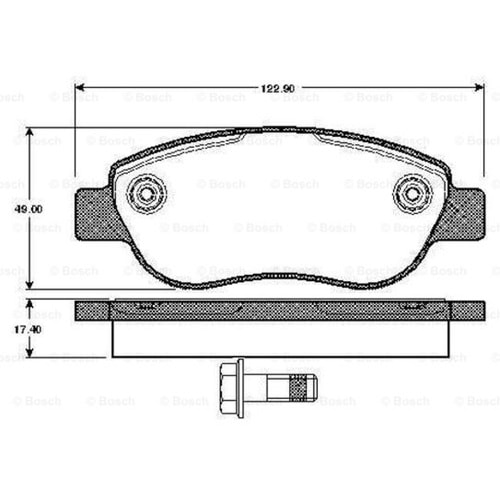 Disk Balata Fiat Albea 1.2 02-05, Palio 1.2 03-05 Ön - Bosch