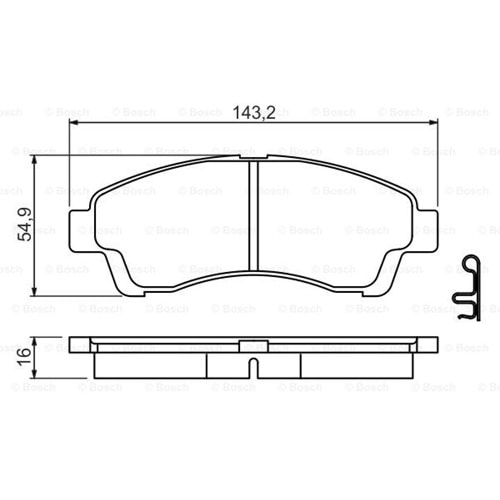 Disk Balata Mazda B Serisi Ön - Bosch