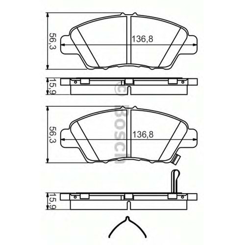 Disk Balata Honda City 02>, Civic, Cr-Z 10>, İnsight 09>, Jazz III 08-13, Jazz IV 13>
