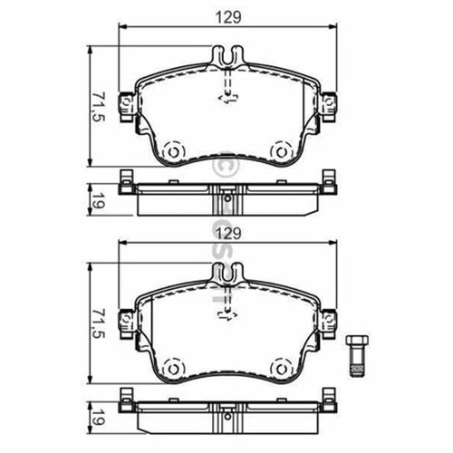 Disk Balata Mercedes A Serisi Ön - Bosch