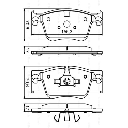 Disk Balata Peugeot 308, Citroen C4, Picasso Ön - Bosch