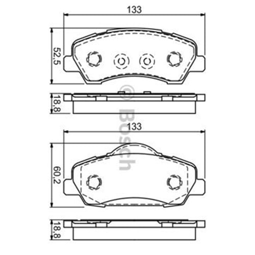 Disk Balata Peugeot 301 1.2 Ön - BOSCH