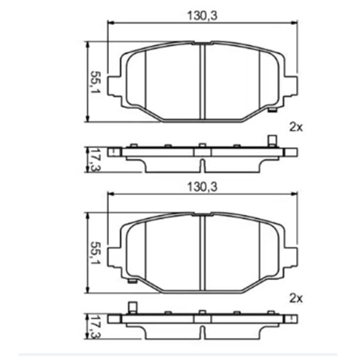 Disk Balata Fiat Freemont İkazlı Arka - Bosch