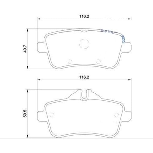 Disk Balata Mercedes GLE, M Serisi Arka - Bosch