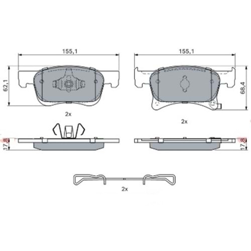 Disk Balata Opel Corsa E, Adam Ön