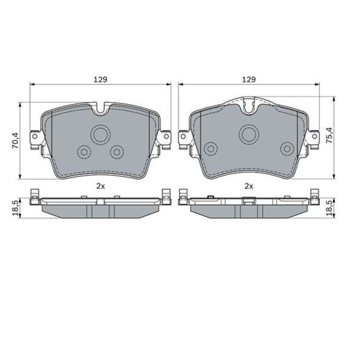 Disk Balata Bmw X1, X2, X3, X4, X5 Ön - Bosch