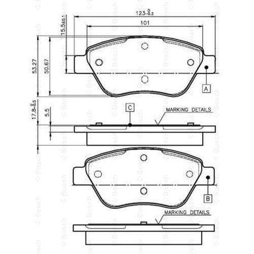 Disk Balata Fiat Albea, Linea, Doblo Ön - Bosch