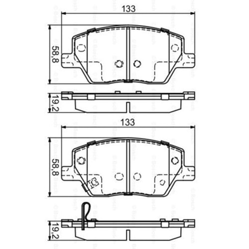 Disk Balata Fiat Egea Ön - Bosch