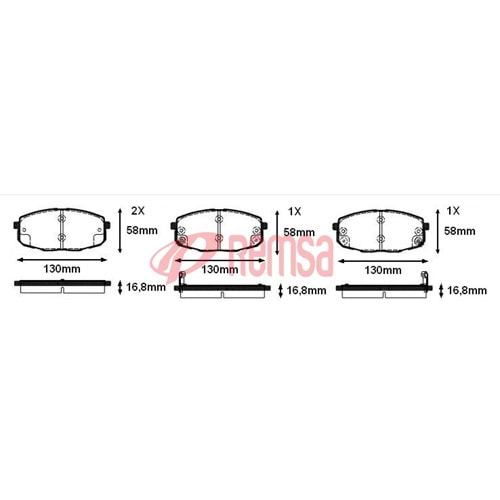 Disk Balata Hyundai İ30, Kia Ceed, Carens Ön - REMSA