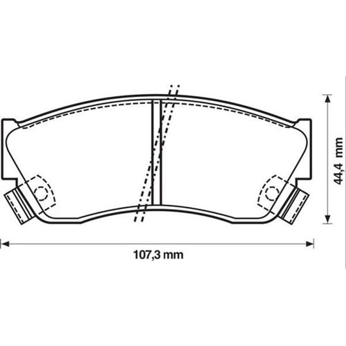 Disk Balata Nissan Sunny II, Suzuki Alto III, Swift II, Tata İndigo Ön - REMSA