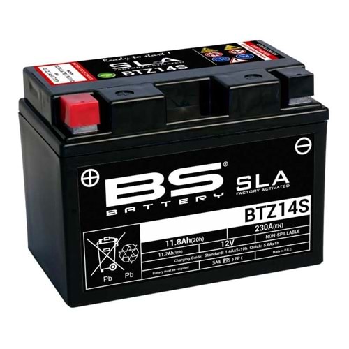 BS BTZ14S-SLA (YTZ14S-SLA) 12V-11 AMPER 230 CCA BAKIMSIZ AKÜ