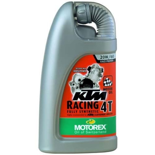 MOTOREX 4T MOTOSİKLET YAĞI 20W/60 FULL SENTETİK RACING 1 LT