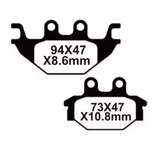 377 SYM 43105-NH2-000-A FREN BALATASI DİSK BALATA ARKA SET NHX125 NHT200 HD2E2.