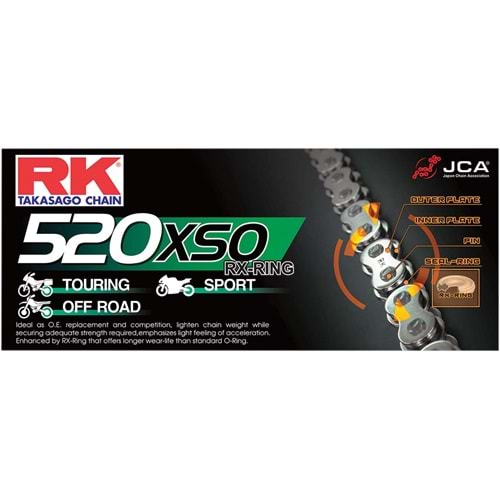 Rk O-Ring Li Xso Zincir Tt 600, Exc 250, Crf 250, Wr 250, Yz 125, Gt 250, Gv 250