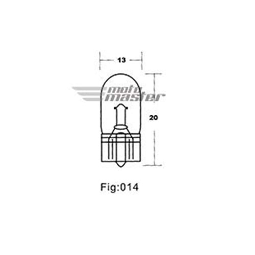 DİPSİZ AMPUL T13 12V 10W
