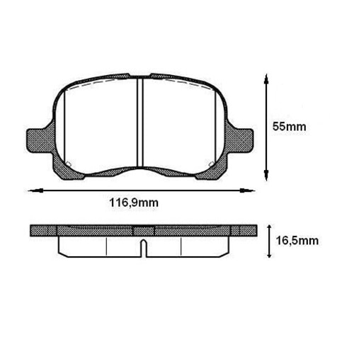 Disk Balata Toyota Corolla 1,4 VVTİ Ön - REMSA