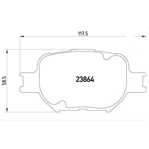 Disk Balata Toyota Corolla 01-07, Verso 01-04 Ön - REMSA