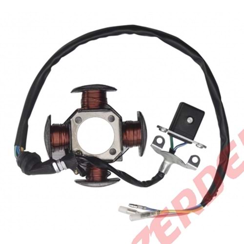 125 CG MODEL STATÖR 4 LÜ BEZSİZ 32-88-31 mm 3D 4K