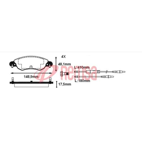 Disk Balata Citroen C5 I 1.8 16 V Ön - REMSA