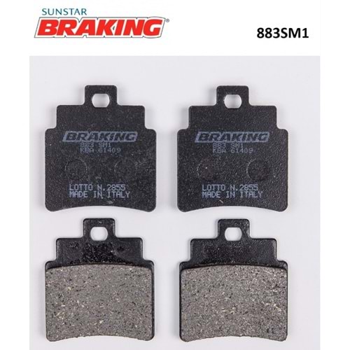Fren Balatası Brakıng 883SM1 Ön Joymax250 Abs Euro 4 Gts250ie Evo Gts250 Sym Joymax250ie Cruisym 250 Abs 140